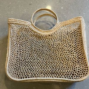 Handcrafted - Small Woven Straw Tote, Made in Morocco